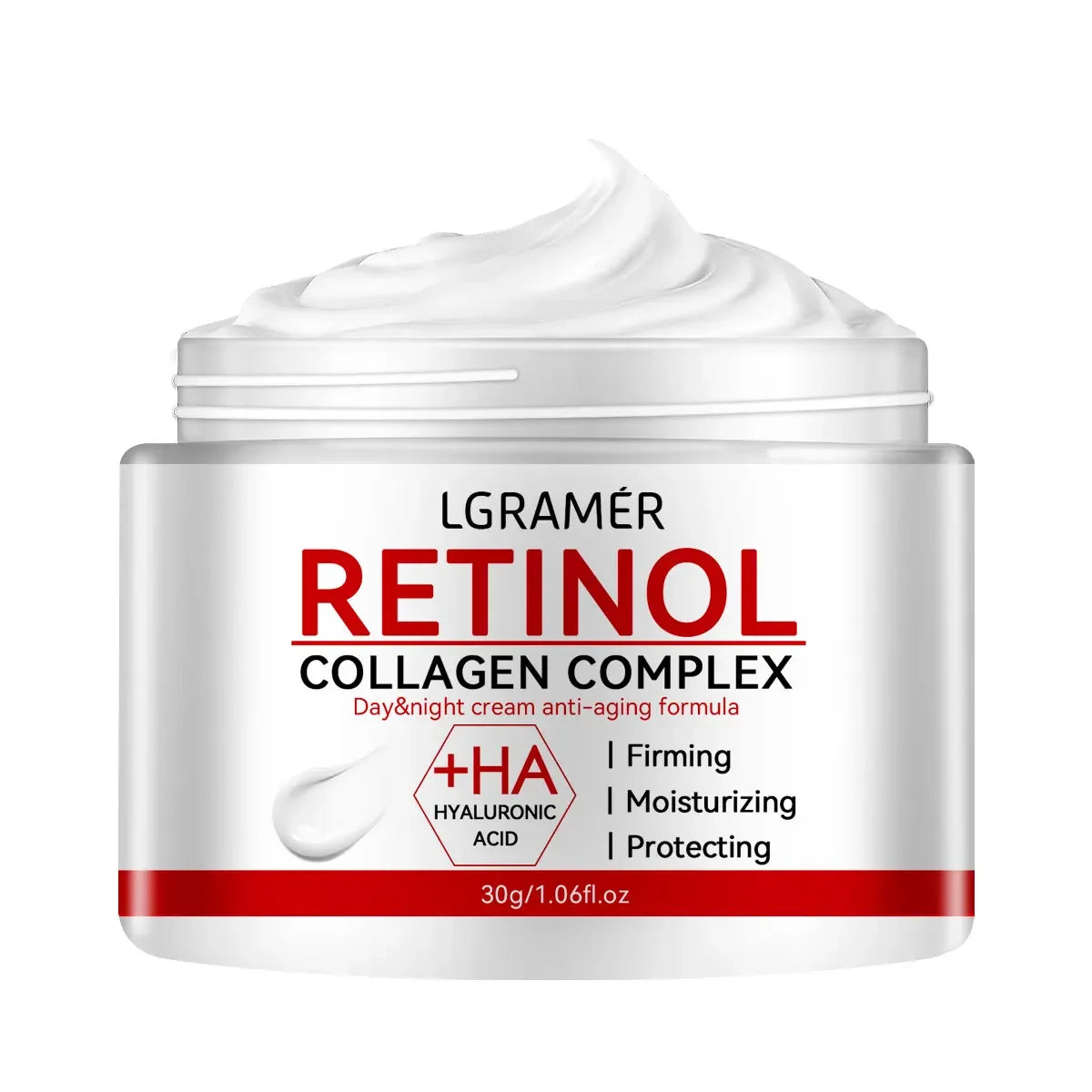 Retinol Collagen Complex cream jar on a white background